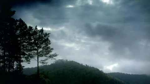 Highlands evening timelapse 2 Stock Footage 511045