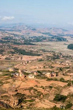 Highlands of madagascar Stock Photos
