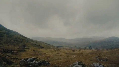 Highlands of the north of Ireland Stock Footage