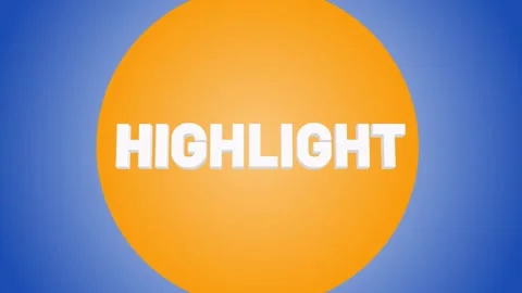Highlight 3D Text Transition 4k Видео 271133208