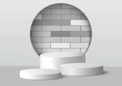 The highlight is the brick shadow in the wall.three dimensional low  in The.. Stock Illustration