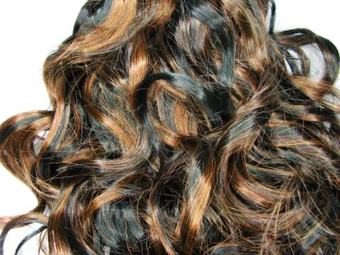 Highlight hair texture background Stock Photos