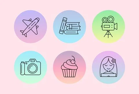 Highlight Icons Stock Illustration