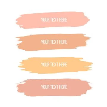 Highlight marker. Highlight peach fuzz strokes. Stock Illustration