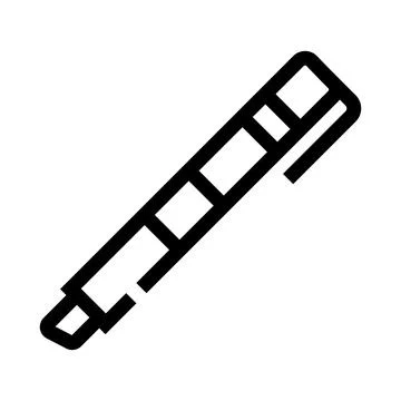 Highlight marker line icon for education and office Stock Illustration