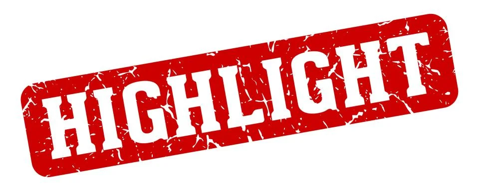 Highlight rectangular sign. highlight stamp Stock-Illustration