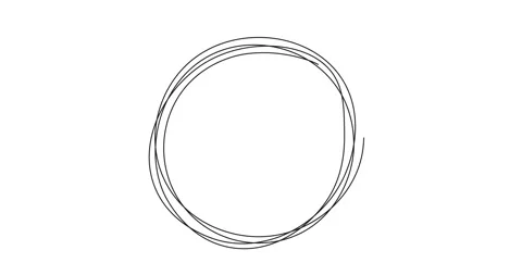 Highlight round marking text ink brush circle Stock Footage 147556564