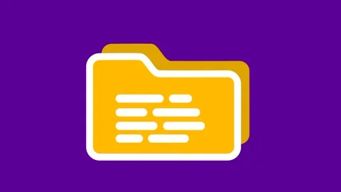 Highlighted Folder Storage Stock Footage 335815131