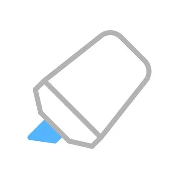 Highlighter icon. Concept of highlighting, marking, and note taking. Illustrazione stock
