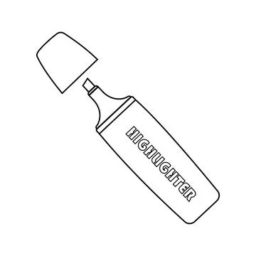 Highlighter icon Illustrazione stock