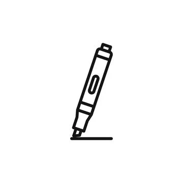 Highlighter Icon Series Marking Tool Illustrations for Educational and Offi.. Stock Illustration