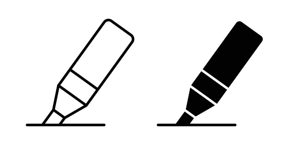 Highlighter icon vector design. EPS10 Stock Illustration