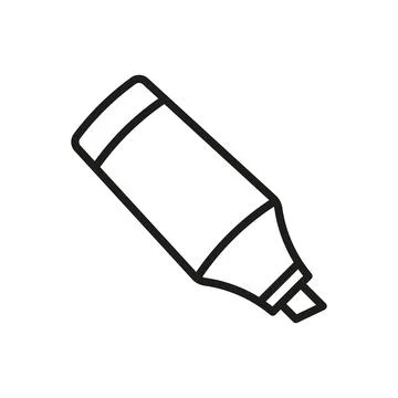 Highlighter icon vector design templates simple and modern Stock Illustration