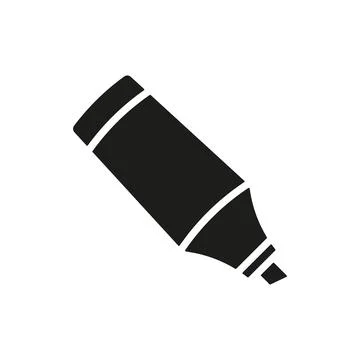 Highlighter icon vector design templates simple and modern Stock Illustration