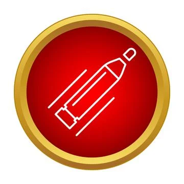 Highlighter marker drawing writing tool icon concept Stock Illustration