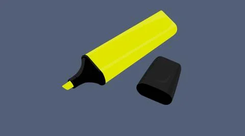 Highlighter marker Stock Illustration