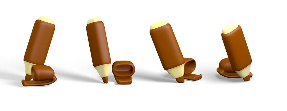 Highlighter Pen 3d Icon Stock Illustration
