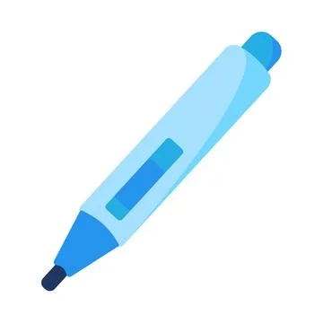 Highlighter pen marker text edit stationary flat vector icon Stock Illustration