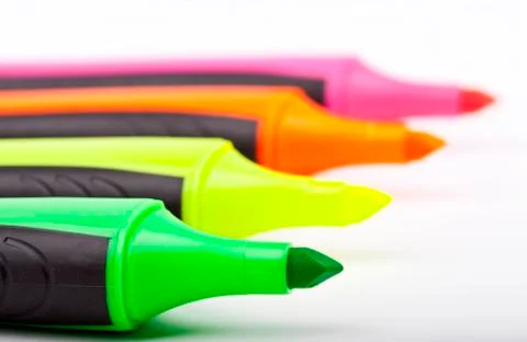 Highlighter Pens Stock Photos