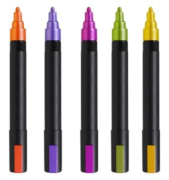 Highlighter pens Stock Photos