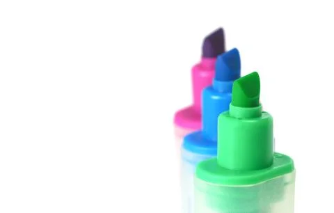 Highlighter pens Foto stock