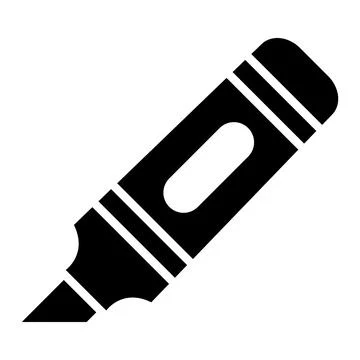 Highlighter Vector Icon Design Illustration Illustrazione stock