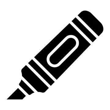Highlighter Vector Icon Design Illustration Stockillustratie