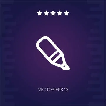 Highlighter vector icon Stock Illustration