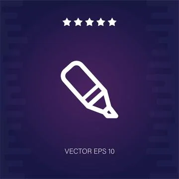 Highlighter vector icon Stock Illustration
