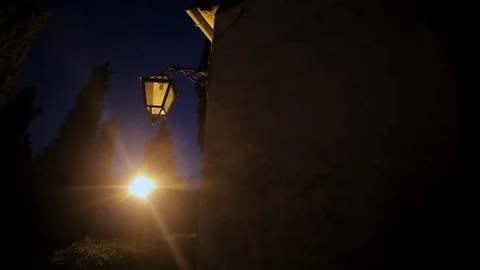 Highlighting the castle Stock Footage 94364975
