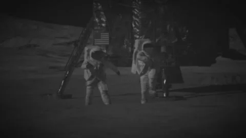 Highlights of the Apollo 11 moonwalk Stock-Footage 289780733