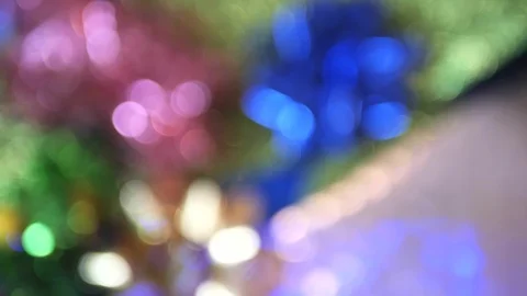 Highlights are blue-red in defocus Video stock 124793644