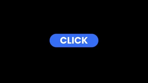 Highlights click button animation isolated on black background Stock Footage 325728064