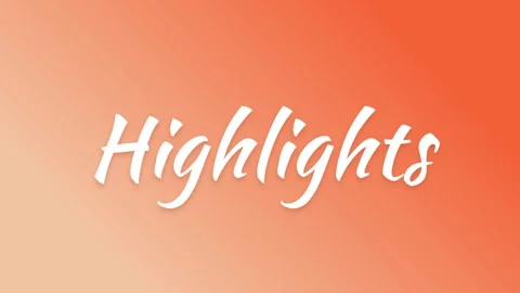 Highlights flipping letters text animation Vídeos de archivo 348268690