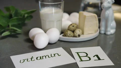 Highlights A Focus on Eggs, Milk, and Essential Vitamins for Health and Energy Stock Footage 310171854