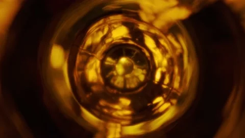 Highlights inside the bottle Stock Footage 160345406