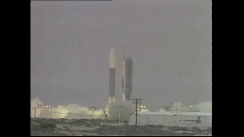 Highlights of programs undertaken by NASA in 1982 including the launch of Stock Footage 111961454