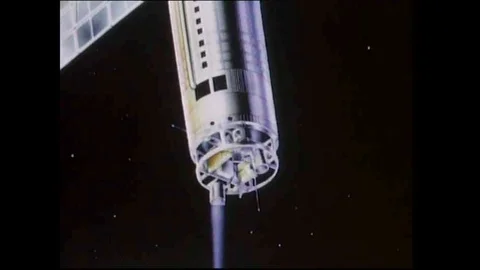 Highlights of programs undertaken by NASA in 1982 including the launch of Stock Footage 118439878