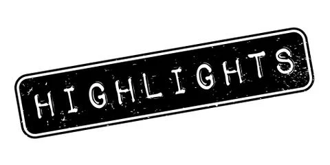 Highlights rubber stamp Stock Illustration
