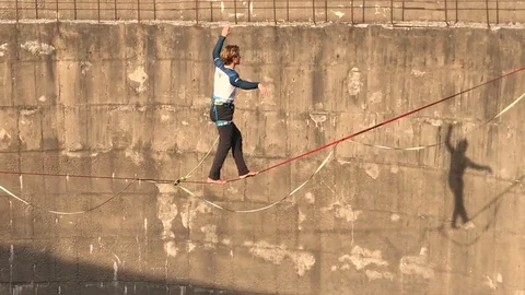 Highline in the cooler Stock Footage 119802552