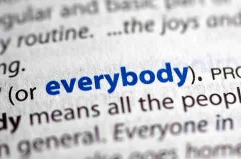 Highlited word in a dictionary Foto stock