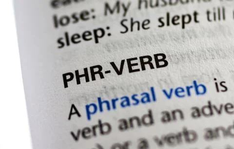 Highlited word in a dictionary Stock Photos