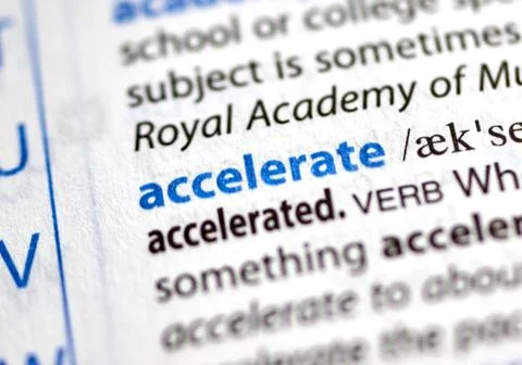 Highlited word in a dictionary Stock Photos