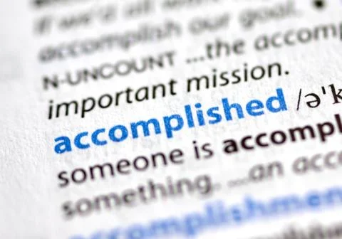Highlited word in a dictionary Stock Photos