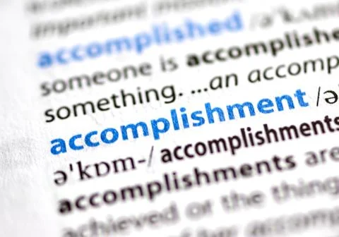 Highlited word in a dictionary Stock Photos