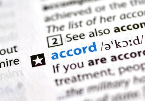 Highlited word in a dictionary Fotos Stock