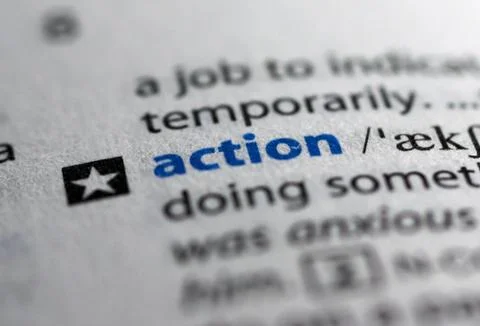 Highlited word in a dictionary Stockfoto's
