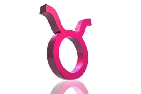 Highly 3d  rendering zodiac symbol in color background Stock Illustration