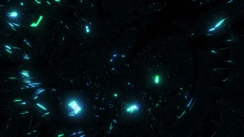 Highly abstract golden glowing design background 3d illustration motion seamless Stock Footage 160835162