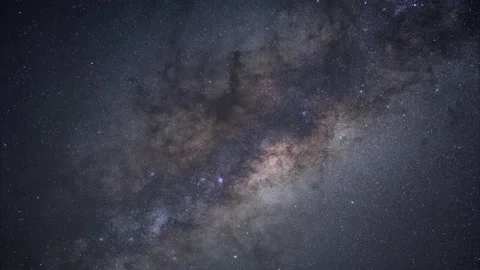 Highly deailed closeup milky way galaxy core 8k Timelapse Stock Footage 130682408